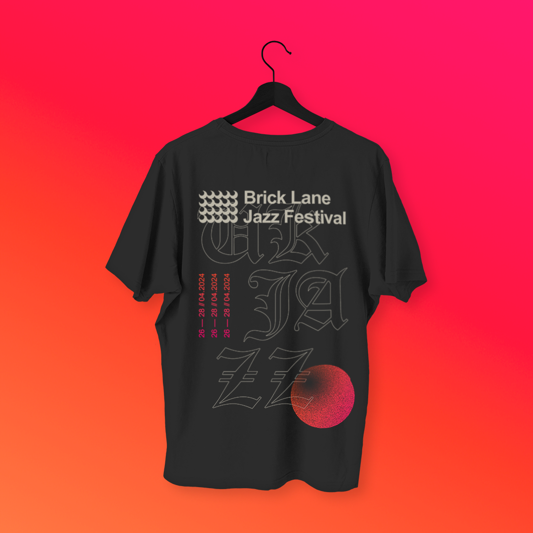 Brick Lane Jazz Festival 2024 T-Shirt - UK Jazz — Brick Lane Jazz